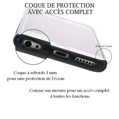 Coque personnalisable pour iPhone 11 PRO MAX - Contour Souple Noir