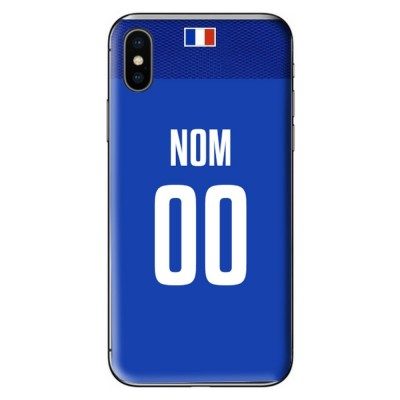 COQUE MAILLOT RUGBY - FRANCE DOMICILE 2019 - PERSONNALISABLE