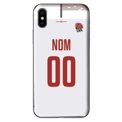 COQUE MAILLOT RUGBY - ANGLETERRE DOMICILE 2019 - PERSONNALISABLE