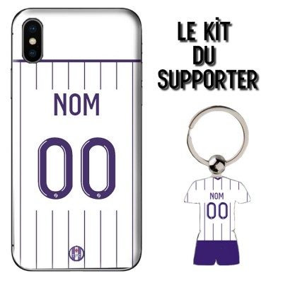 Kit supporter Football Toulouse Domicile 2023 Coque Football Porte clefs Maillot